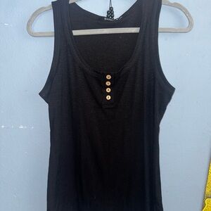 Sleeveless Black/grey/white Top